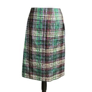 100% Silk Straight Skirt/Focus by Shani